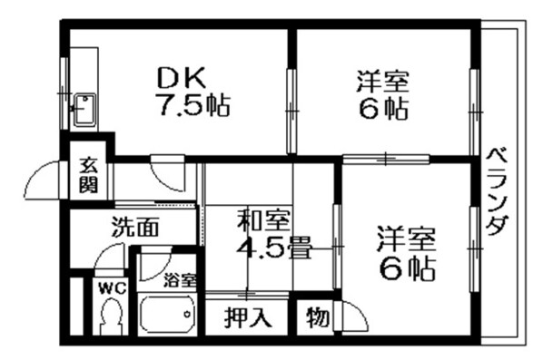 エスポワールの物件間取画像